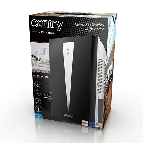 CAMRY CR 7903 dehumidifier 1.5 L 100 W Black White - Air dryersAGD-OSP<<<Home Appliance - ProductsAGD<<<ActionPL&&&Air