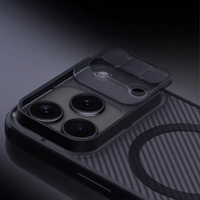 CamShield Pro Magnetic Case IP17 Pro Max Transparent black - Cell phone cases and covers<<<HurtelXML