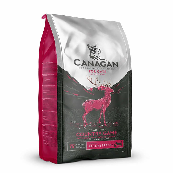 CANAGAN Country Game  Duck, deer, rabbit - dry cat food - 1.5kg