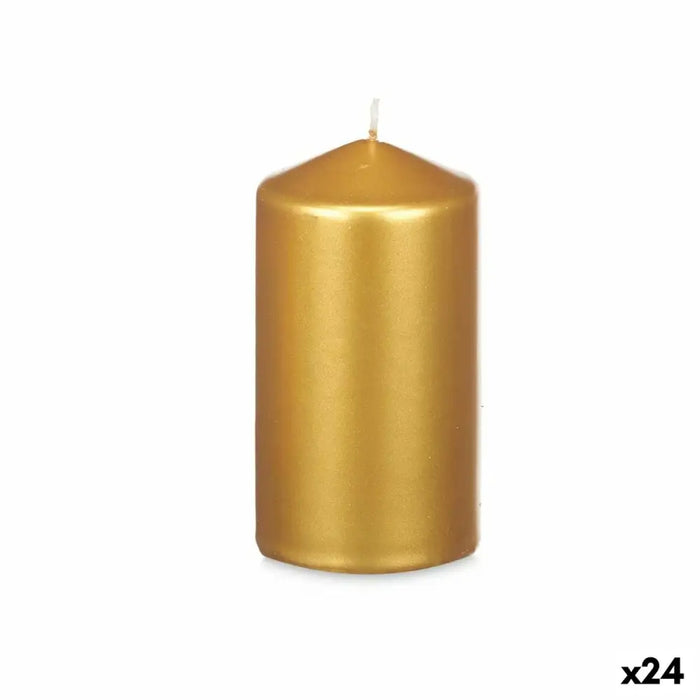 Candle Acorde Golden 7 x 13 x 7 cm (24 Units) - Декорация и Осветление<<<Дом Градина<<<BigBuy&&&Свещи и