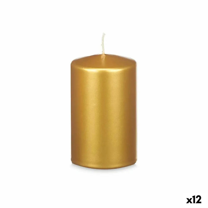 Candle Acorde Golden 9 x 15 x 9 cm (12 Units) - Декорация и Осветление<<<Дом Градина<<<BigBuy&&&Свещи и