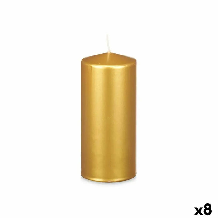 Candle Acorde Golden 9 x 20 x 9 cm (8 Units) - Декорация и Осветление<<<Дом Градина<<<BigBuy&&&Свещи и