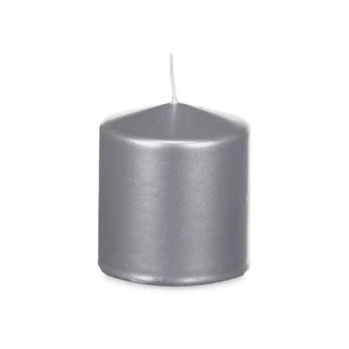 Candle Acorde Silver 9 x 10 x 9 cm (12 Units) - Декорация и Осветление<<<Дом Градина<<<BigBuy&&&Свещи и