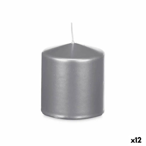 Candle Acorde Silver 9 x 10 x 9 cm (12 Units) - Декорация и Осветление<<<Дом Градина<<<BigBuy&&&Свещи и