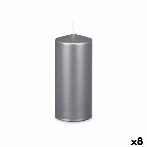 Candle Acorde Silver 9 x 20 x 9 cm (8 Units) - Декорация и Осветление<<<Дом Градина<<<BigBuy&&&Свещи и