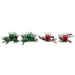 Candle DKD Home Decor Red Green 5,5 x 5,5 x 6,5 cm (2 Units) - Декорация и Осветление<<<Дом Градина<<<BigBuy&&&Коледни