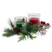 Candle DKD Home Decor Red Green 5,5 x 5,5 x 6,5 cm (2 Units) - Декорация и Осветление<<<Дом Градина<<<BigBuy&&&Коледни