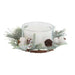Candle DKD Home Decor White Christmas 15 x 15 x 5.5 cm 13 x 13 x 5,5 cm - Декорация и Осветление<<<Дом
