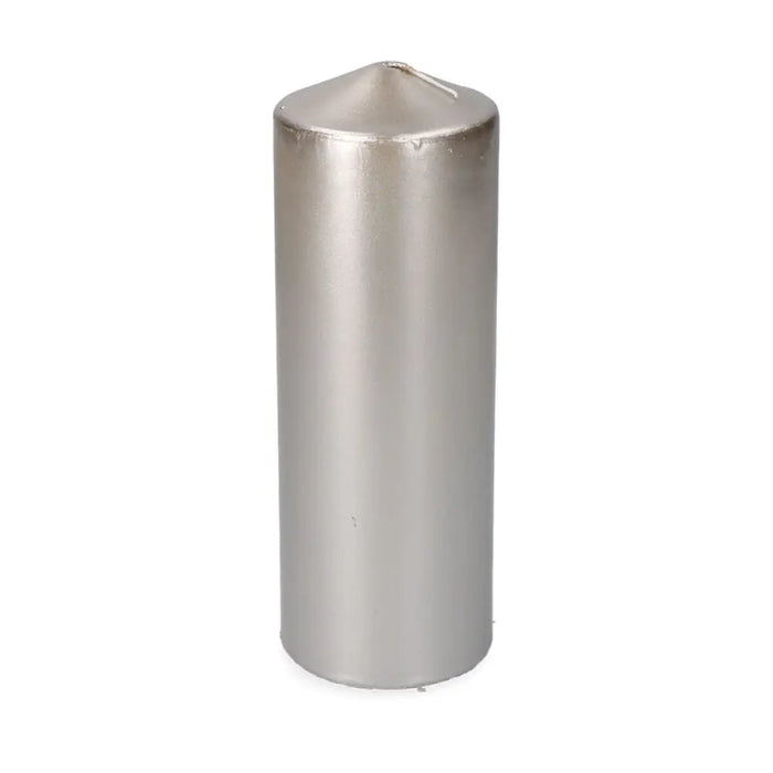Candle Golden Silver Ø 7 x 20 cm 1 Unit - Почистване Прахосмукачки И Гладене<<<Дом Градина<<<BigBuy&&&Ароматни
