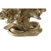 Candle Holder DKD Home Decor 26 x 12 x 23 cm Flower Golden Resin - Декорация и Осветление<<<Дом