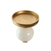 Candle Holder Home ESPRIT White Golden Aluminium Modern 15 x 15 x 43.5 cm - Декорация и Осветление<<<Дом
