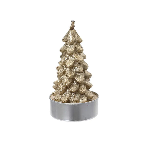 Candle Lifetime Golden Christmas Tree 9,2 x 9,2 cm - Декорация и Осветление<<<Дом Градина<<<BigBuy&&&Коледни