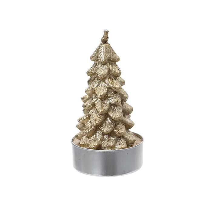 Candle Lifetime Golden Christmas Tree 9,2 x 9,2 cm - Декорация и Осветление<<<Дом Градина<<<BigBuy&&&Коледни