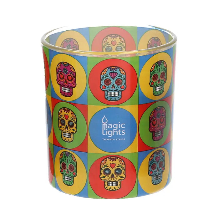 Candle Magic Lights Skull (7,5 x 8,4 cm) - Почистване Прахосмукачки И Гладене<<<Дом Градина<<<BigBuy&&&Ароматни