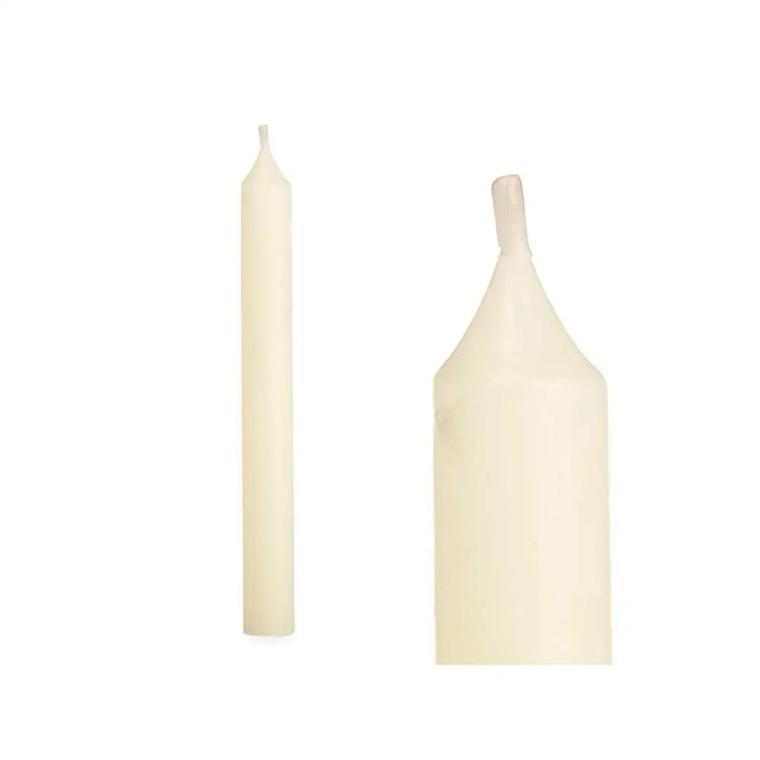 Candle Set Acorde Cream 2 x 2 x 20 cm 8,5 x 21 x 4,5 cm (12 Units) - Декорация и Осветление<<<Дом