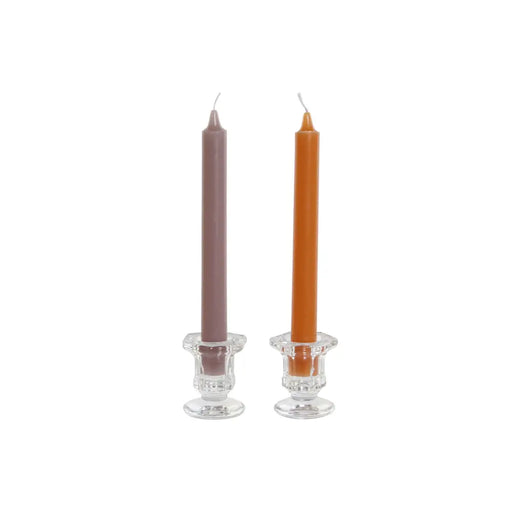 Candle Set DKD Home Decor Grey Orange 2 x 2 x 20 cm 4 Pieces (2 Units) - Декорация и Осветление<<<Дом