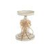 Candleholder DKD Home Decor 13 x 13 x 17,5 cm Metal White - Декорация и Осветление<<<Дом Градина<<<BigBuy&&&Свещи и