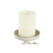 Candleholder DKD Home Decor 13 x 13 x 17,5 cm Metal White - Декорация и Осветление<<<Дом Градина<<<BigBuy&&&Свещи и