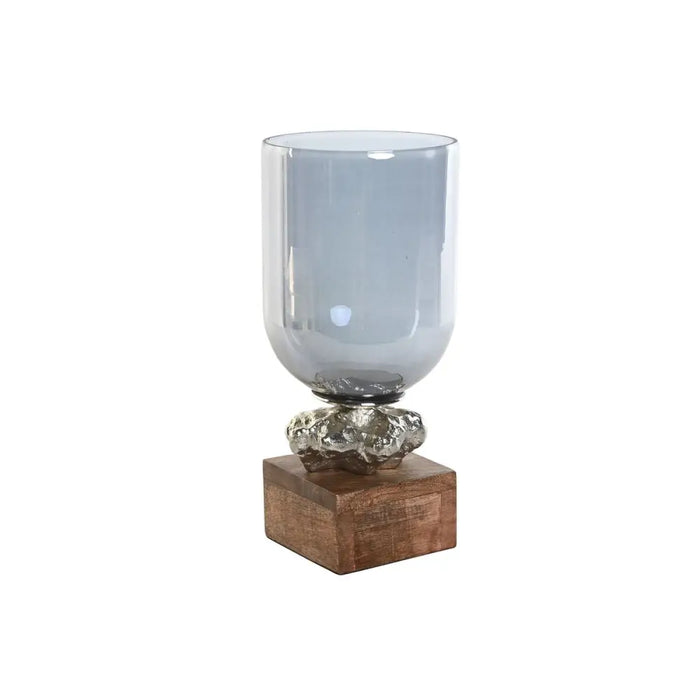 Candleholder DKD Home Decor 16,5 x 16,5 x 38,5 cm Crystal Aluminium - Декорация и Осветление<<<Дом
