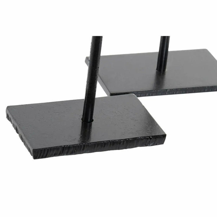 Candleholder DKD Home Decor Blue Pink Metal Crystal 12 x 12 x 24 cm (2 Units) - Декорация и Осветление<<<Дом