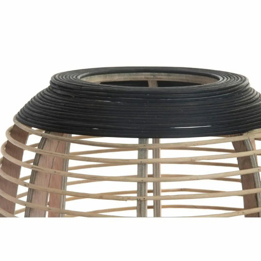 Candleholder DKD Home Decor Brown Black Natural Metal Bamboo Crystal 32 x 32 x 43 cm - Декорация и Осветление<<<Дом