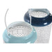 Candleholder DKD Home Decor Sky blue Navy Blue Metal 15 x 15 x 24,5 cm (2 Units) - Декорация и Осветление<<<Дом