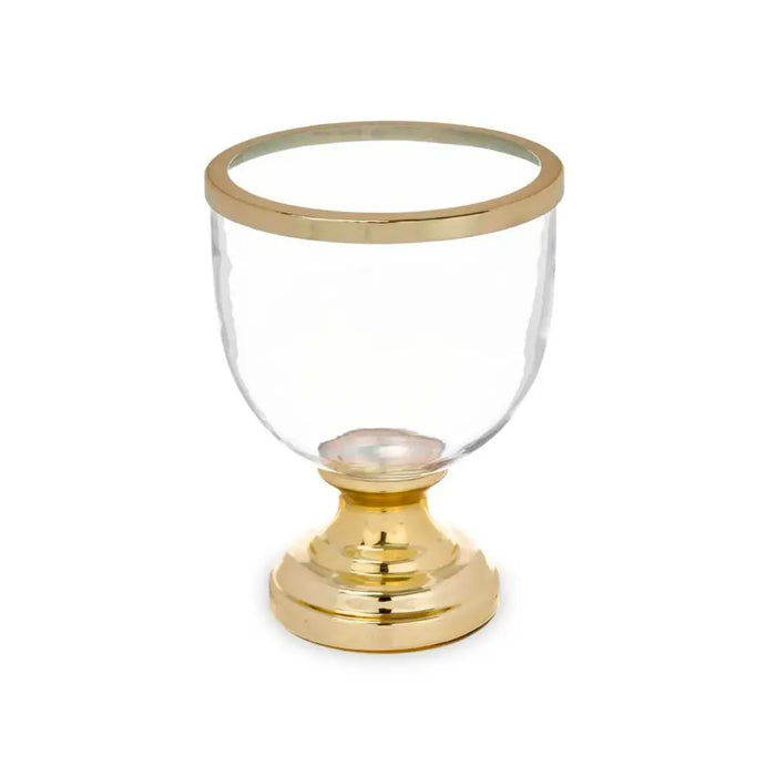 Candleholder Gift Decor Golden Crystal Steel 17,3 x 23,5 x 17,3 cm Wineglass (6 Units) - Декорация и Осветление<<<Дом
