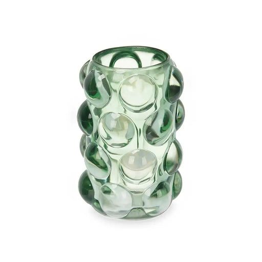 Candleholder Gift Decor Green Crystal 8,4 x 12,5 x 8,4 cm Microbeads (12 Units) - Декорация и Осветление<<<Дом