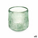 Candleholder Gift Decor Green Crystal 9 x 9,5 x 9 cm Stripes (12 Units) - Декорация и Осветление<<<Дом
