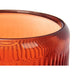 Candleholder Gift Decor Orange Tile Crystal 9 x 9,5 x 9 cm Stripes (12 Units) - Декорация и Осветление<<<Дом