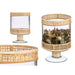 Candleholder Gift Decor Transparent Natural Glass Rattan 15,5 x 24 x 15,5 cm (6 Units) - Декорация и Осветление<<<Дом