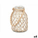 Candleholder Gift Decor Transparent Natural Glass Rope 17 x 25 cm 17 x 25 x 17 cm Tin (4 Units) - Декорация и