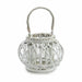 Candleholder Gift Decor White wicker Glass 30 x 19 x 25,5 cm (6 Units) - Декорация и Осветление<<<Дом