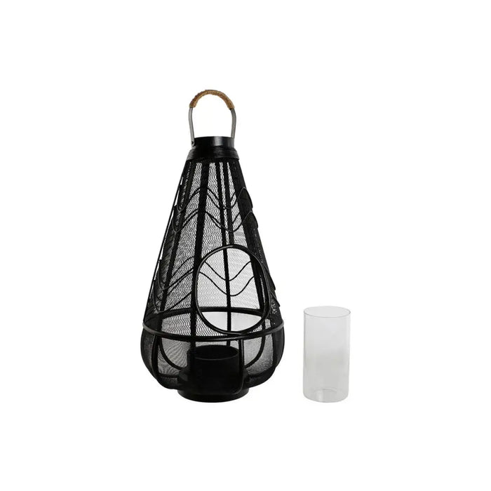 Candleholder Home ESPRIT Black Metal 28 x 28 x 50 cm - Декорация и Осветление<<<Дом Градина<<<BigBuy&&&Свещи и