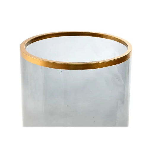 Candleholder Home ESPRIT Blue Golden Crystal 21 x 21 x 35 cm - Декорация и Осветление<<<Дом Градина<<<BigBuy&&&Свещи и