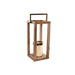 Candleholder Home ESPRIT Brown Steel Mango wood 25 x 25 x 54 cm - Декорация и Осветление<<<Дом Градина<<<BigBuy&&&Свещи