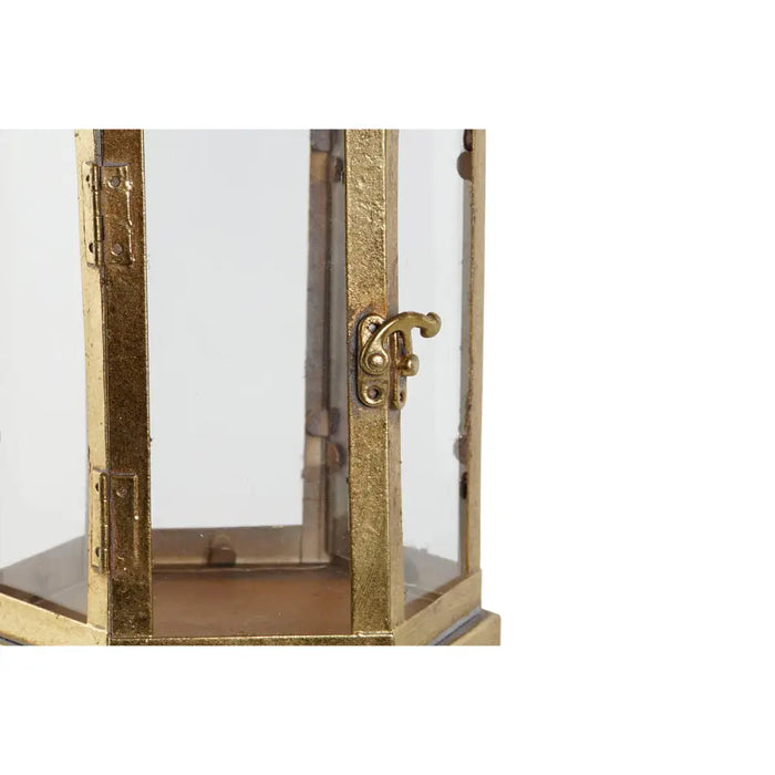 Candleholder Home ESPRIT Golden Metal Crystal 18 x 18 x 35,5 cm - Декорация и Осветление<<<Дом Градина<<<BigBuy&&&Свещи