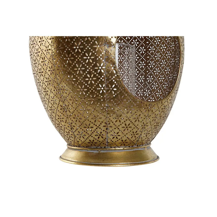 Candleholder Home ESPRIT Golden Metal Crystal 24 x 24 x 38,5 cm - Декорация и Осветление<<<Дом Градина<<<BigBuy&&&Свещи