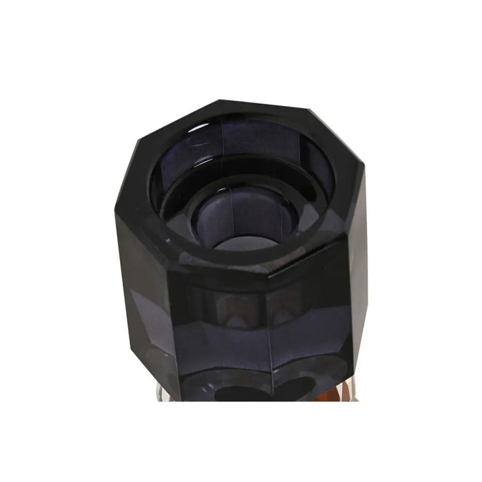 Candleholder Home ESPRIT Grey Amber Crystal 5,5 X 5,5 X 14,7 cm - Декорация и Осветление<<<Дом Градина<<<BigBuy&&&Свещи