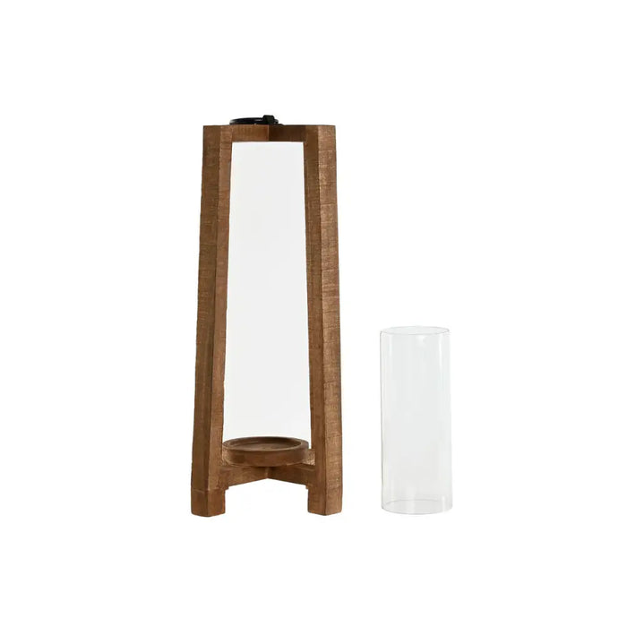 Candleholder Home ESPRIT Natural Crystal Mango wood 27 x 27 x 54 cm - Декорация и Осветление<<<Дом