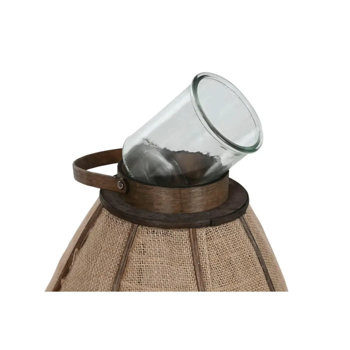 Candleholder Home ESPRIT Natural Jute Bamboo 34 x 34 x 60 cm - Декорация и Осветление<<<Дом Градина<<<BigBuy&&&Свещи и