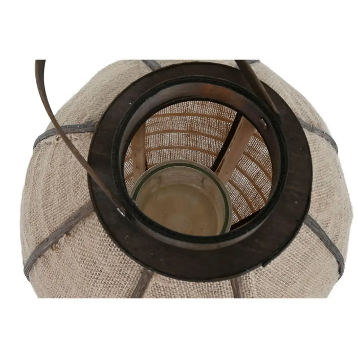 Candleholder Home ESPRIT Natural Jute Bamboo 34 x 34 x 60 cm - Декорация и Осветление<<<Дом Градина<<<BigBuy&&&Свещи и