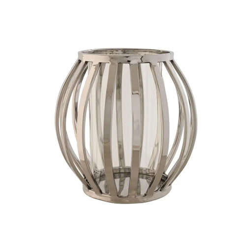 Candleholder Home ESPRIT Silver Crystal Steel 19 x 19 x 19 cm - Декорация и Осветление<<<Дом Градина<<<BigBuy&&&Свещи и