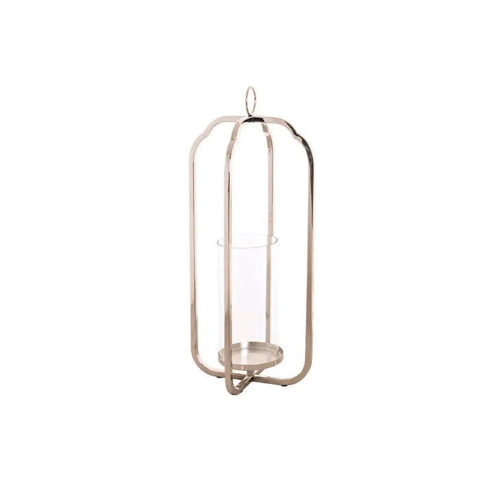 Candleholder Home ESPRIT Silver Crystal Steel 21 x 21 x 49 cm - Декорация и Осветление<<<Дом Градина<<<BigBuy&&&Свещи и
