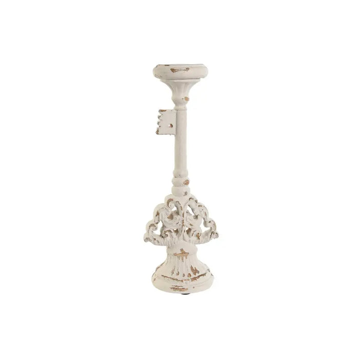 Candleholder Home ESPRIT White Resin 18 x 18 x 50 cm 18 x 15 x 51,5 cm - Декорация и Осветление<<<Дом