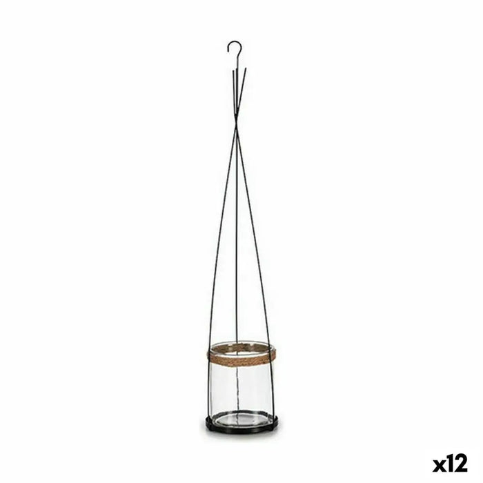 Candleholder Ibergarden Metal Crystal 15,5 x 85,5 x 15,5 cm (12 Units) - Декорация и Осветление<<<Дом