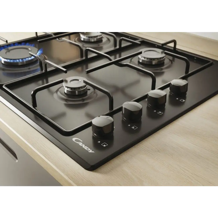 Candy CHW6LBB Black Built-in 60 cm Gas 4 zone(s) - Built-in hot platesAGD-PGZ<<<Home Appliance - ProductsAGD<<<ActionPL