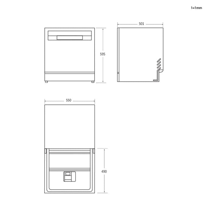Candy RapidÓ CP 8F9FFW Countertop 8 place settings F - Freestanding dishwashersAGD-ZMW<<<Home Appliance