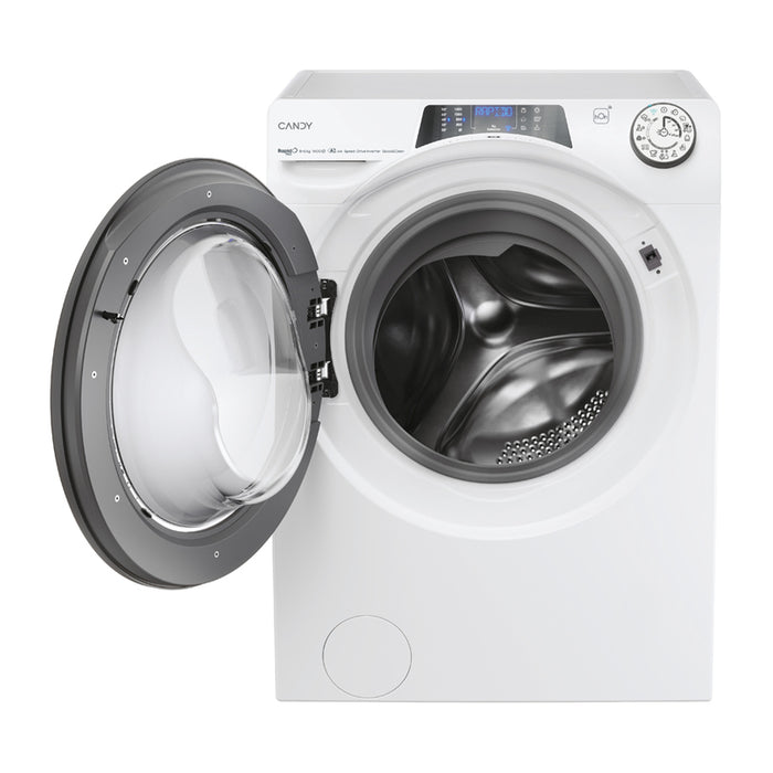 Washing Machine with Dryer CANDY RPW 4856 BWR8-S 1400 rpm, INVERTER MOTOR