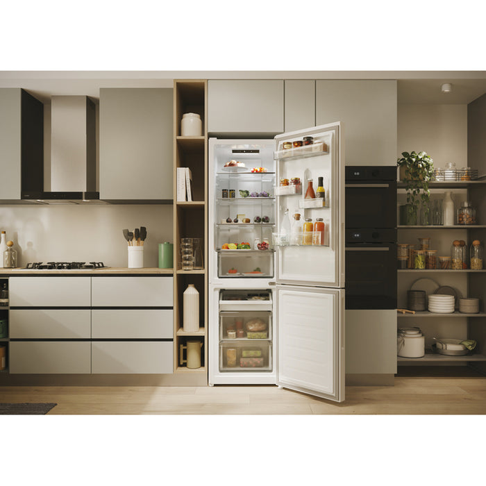 Refrigerator with bottom freezer CANDY CNCQ2T 518 EW 182.50 cm